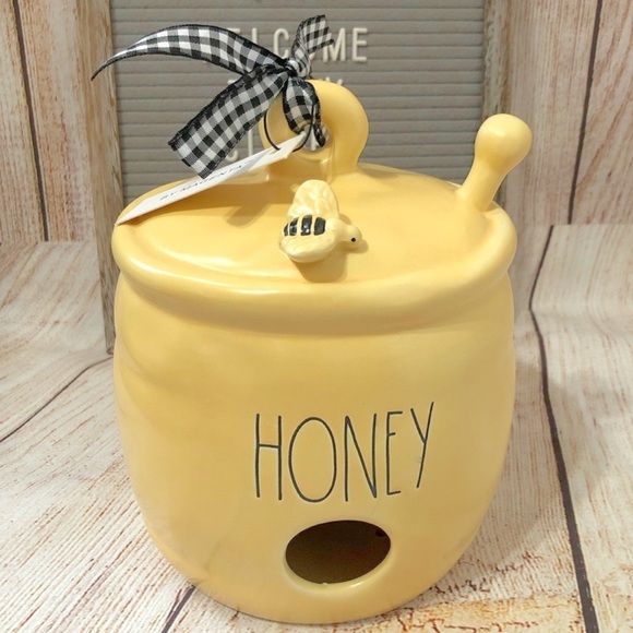 RAE DUNN HONEY Honey Pot Birdhouse NIB - Picture 1 of 9